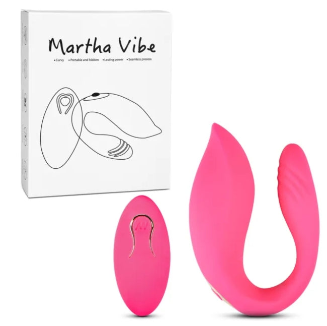 HB86  Remote Control 10-Speed Pink Color Rechargeable Silicone Vibrator