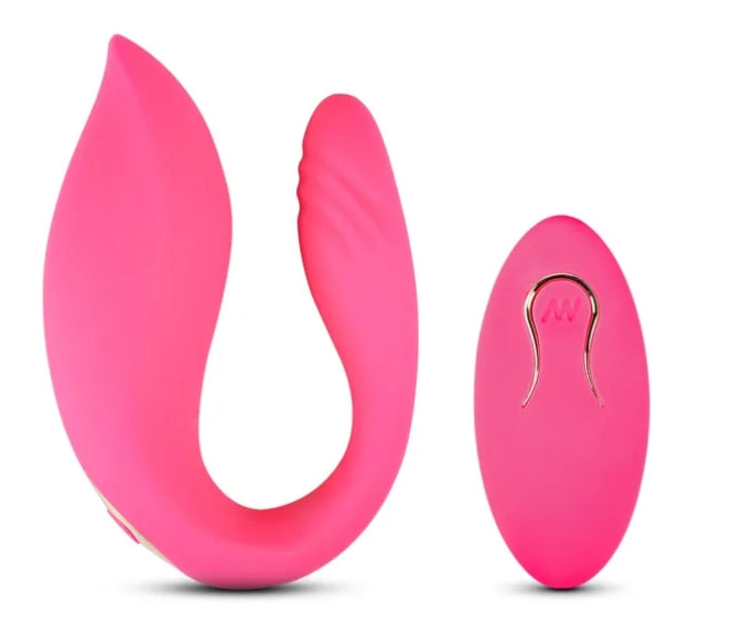 HB86  Remote Control 10-Speed Pink Color Rechargeable Silicone Vibrator