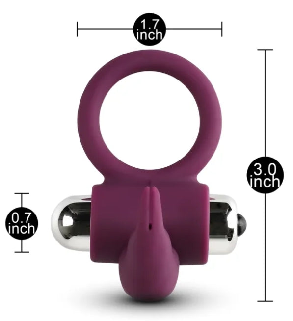 X42 Color Silicone Rabbit Vibrating Cock Ring