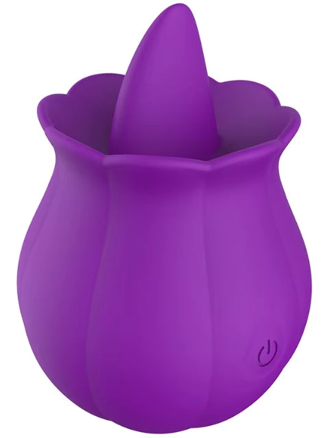 RX7 Tongue Licking Rose Vibrator