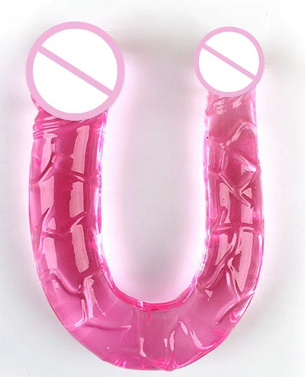 G117 U Shape Soft Jelly Double Dong