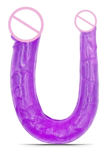 G117 U Shape Soft Jelly Double Dong