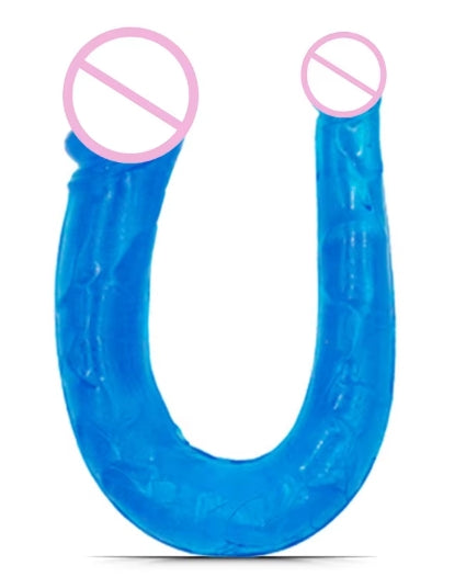 G117 U Shape Soft Jelly Double Dong