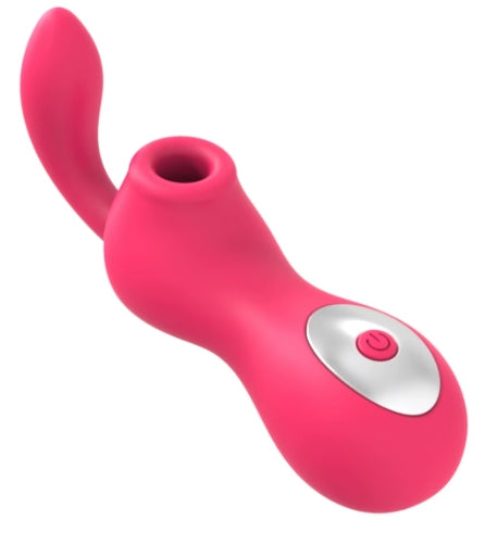 M272 Silicone Rechargeable Clitoral Stimulator with 2 Motors