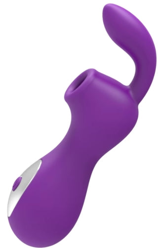 M272 Silicone Rechargeable Clitoral Stimulator with 2 Motors