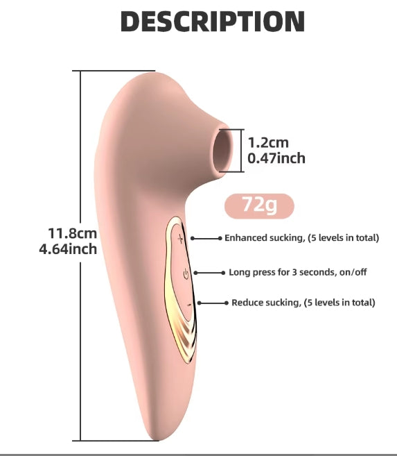 YF56 Clitoral Suction Vibrator 7 Intense Modes