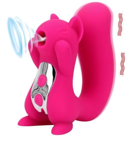 S039 Silicone Squirrel Clitoral Sucking Massager