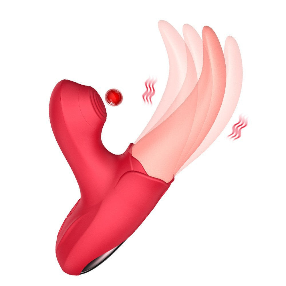 H48 Tongue Shaped Licking and Tapping Vibrator