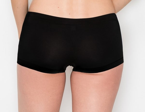 YB01 Seamless Satin Boyfriend Shorts