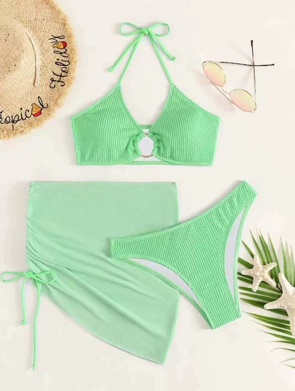 SY51 Seafoam Green 3pc Bikini Set