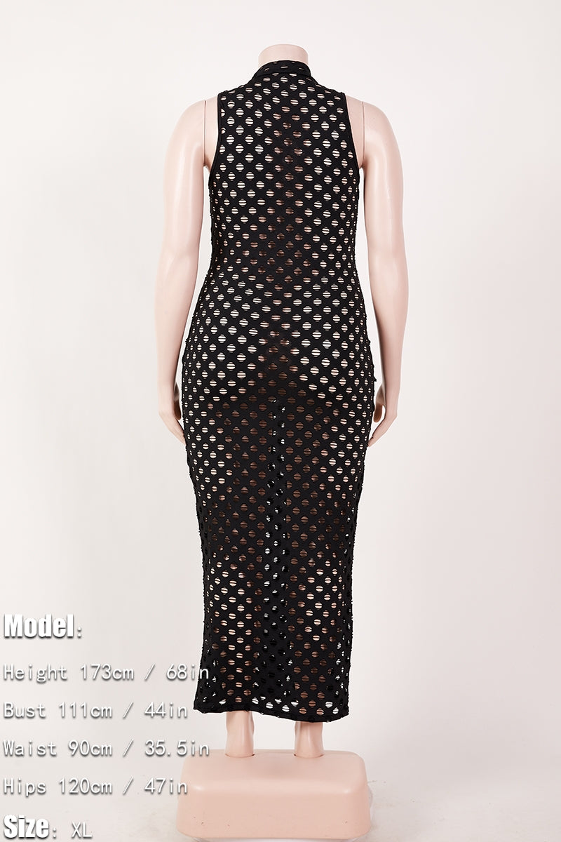 CK92 Black Opaque Loungewear/Cover Up