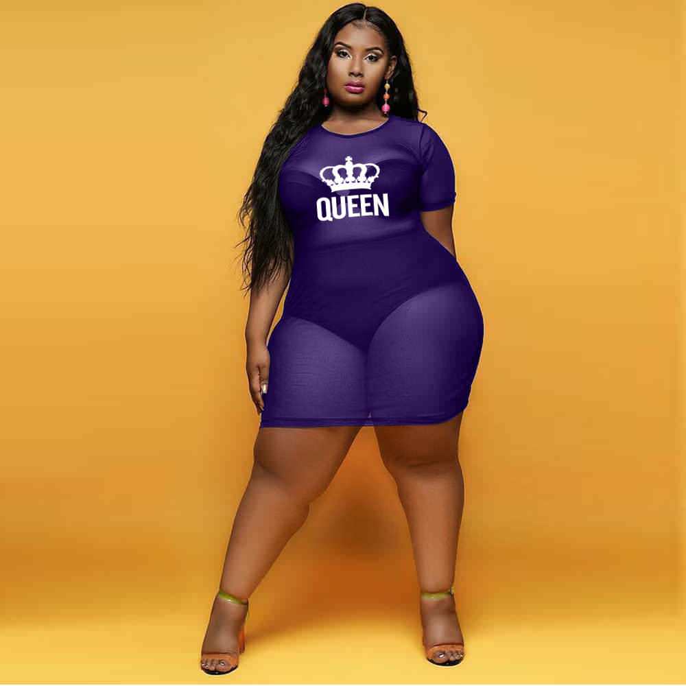 C193 Queen Perspective Cover Up Dress
