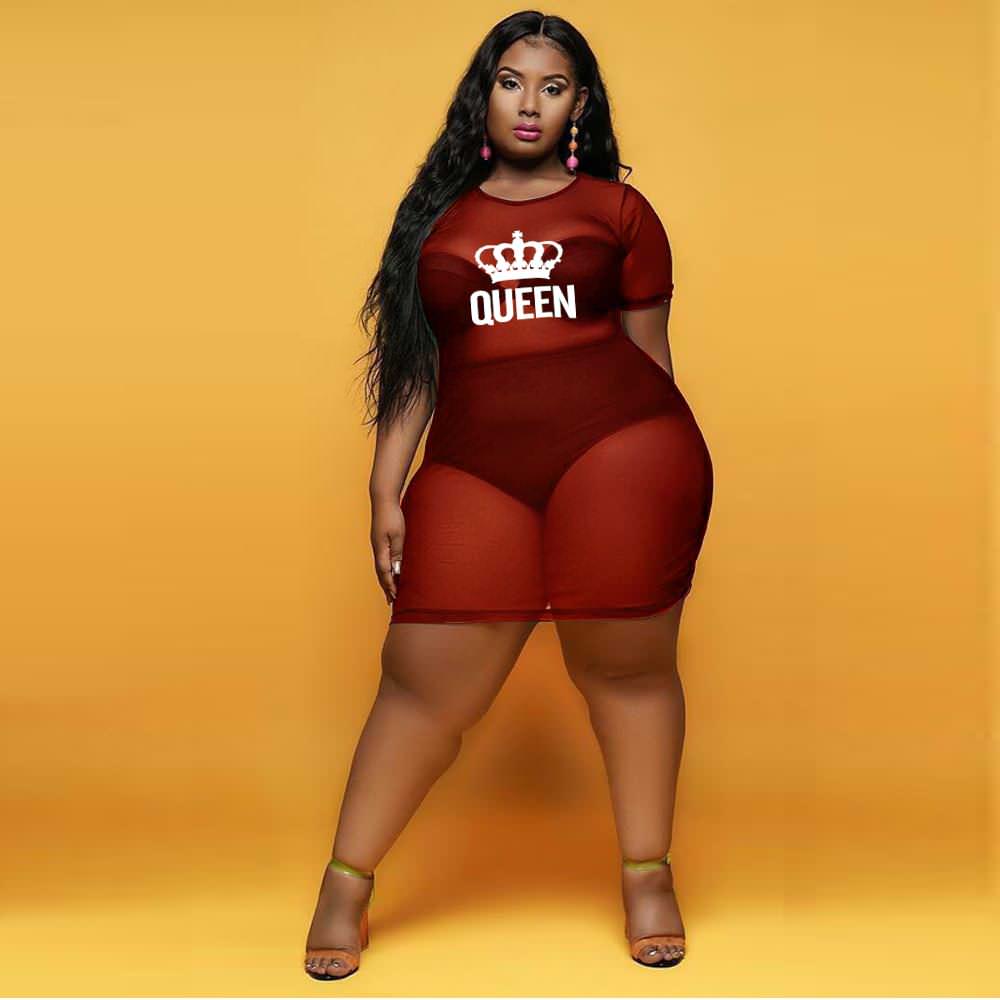 C193 Queen Perspective Cover Up Dress